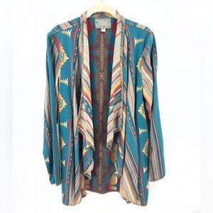 Silverado Southwest Caracas Cardigan Womens Medium Tribal Boho Aztec Western USA
